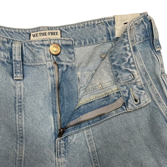 NEW Free People We The Free Major Leagues Mid Rise Cuffed Crop Jeans Size 29 - Picture 7 of 15